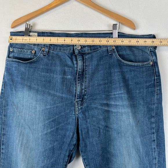 Levis 511 Jeans Mens 42x30 Blue Denim San Francisco Premium‎ Big E Dark Wash - Picture 9 of 12